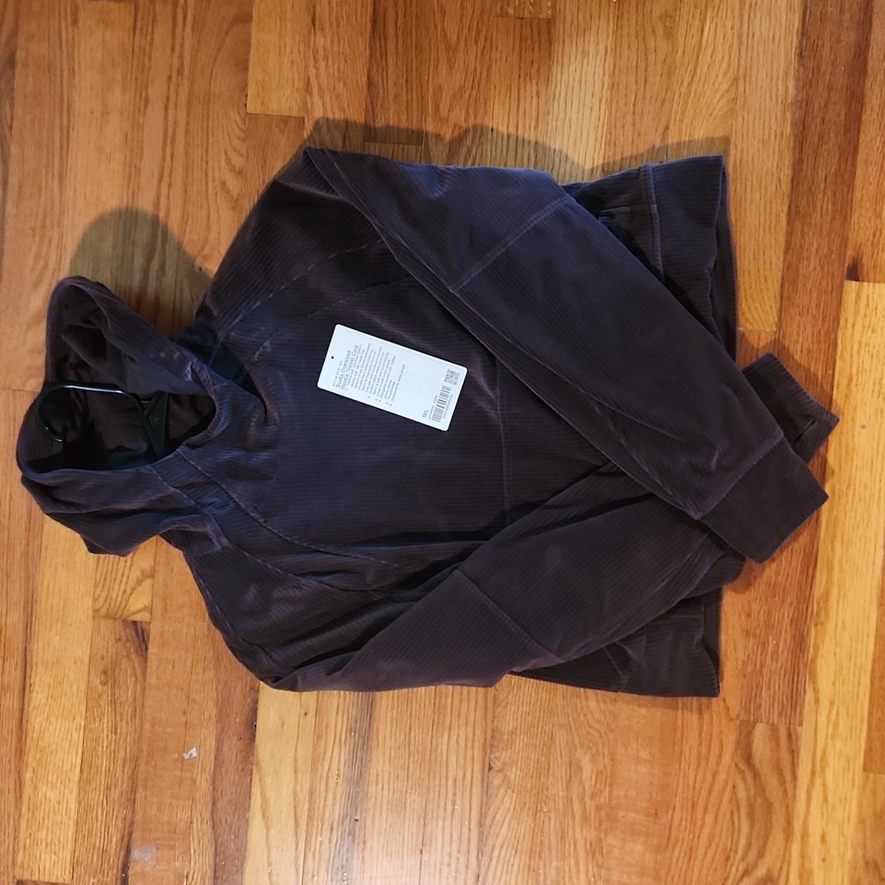 Lululemon scuba oversized hoodie velvet corduroy espresso brand nwot brown